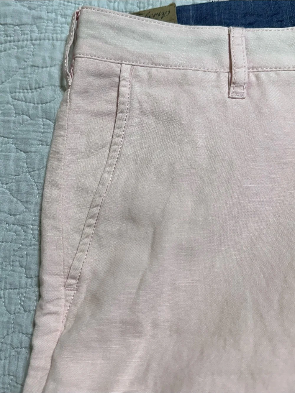 aherty NEW Men’s Malibu Pink Linen Blend Chino Shorts Sz.33 & 38 Preppy Casual